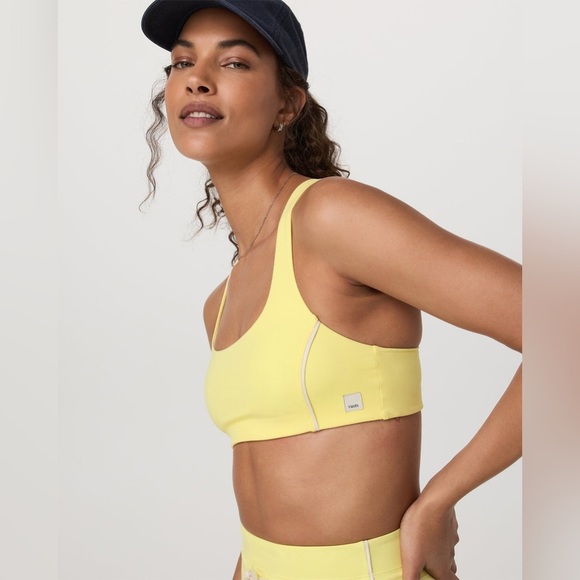 Vuori Daily Piped Bra sunlight Racerback Sports Bra Intimates - Picture 1 of 10